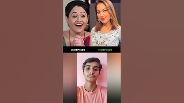 Tmkoc cast salary 🤑😱! #tmkoc #shorts