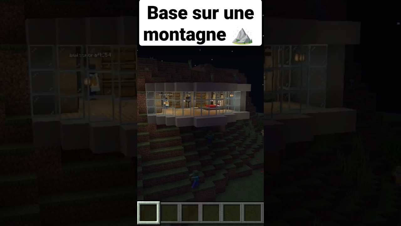 BASE SUR UNE MONTAGNE ⛰️ Minecraft ! - YouTube