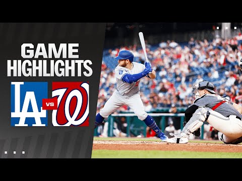 Dodgers vs. Nationals Game Highlights (4/23/24) 