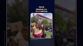 Üniversitede Kadın Cinayeti Protestosu