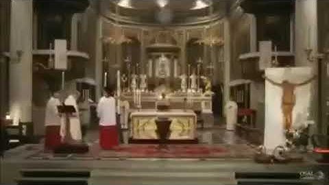 Incidente e bestemmia durante la messa pasqua 2020