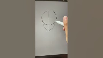 HOW TO DRAW A FACE ON PROCREATE #shorts