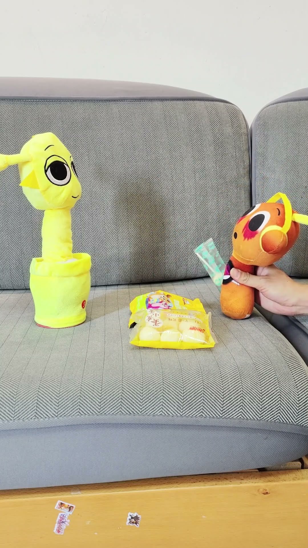 stop taking my snacks!