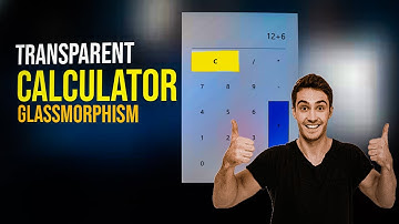 How to make transparent calculator using html & CSS