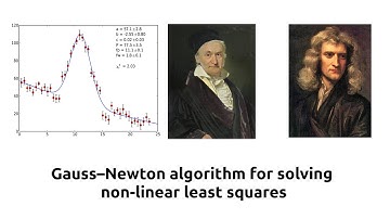 Gauss-Newton algorithm for solving non linear least squares explained
