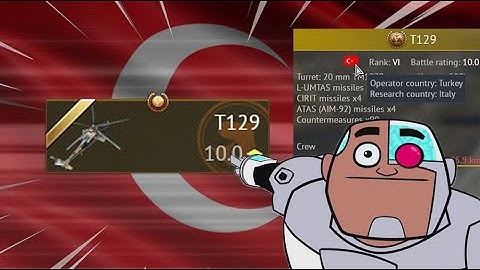 FLYING TURKEY.EXE | T129 Turkish Helicopter War Thunder update "Drone Age"