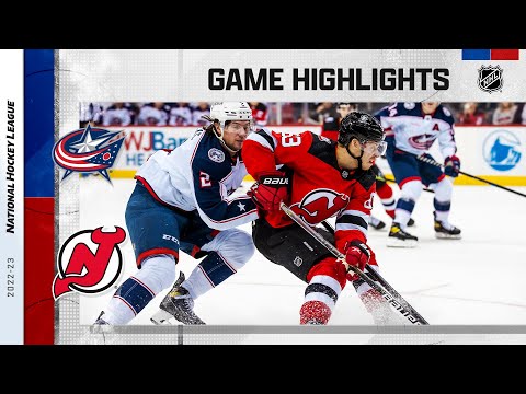 Blue Jackets @ Devils 10/30 | NHL Highlights 2022