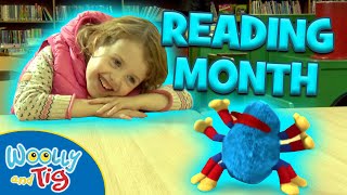 @WoollyandTigOfficial- READING MONTH | TV Show for Kids | Toy Spider