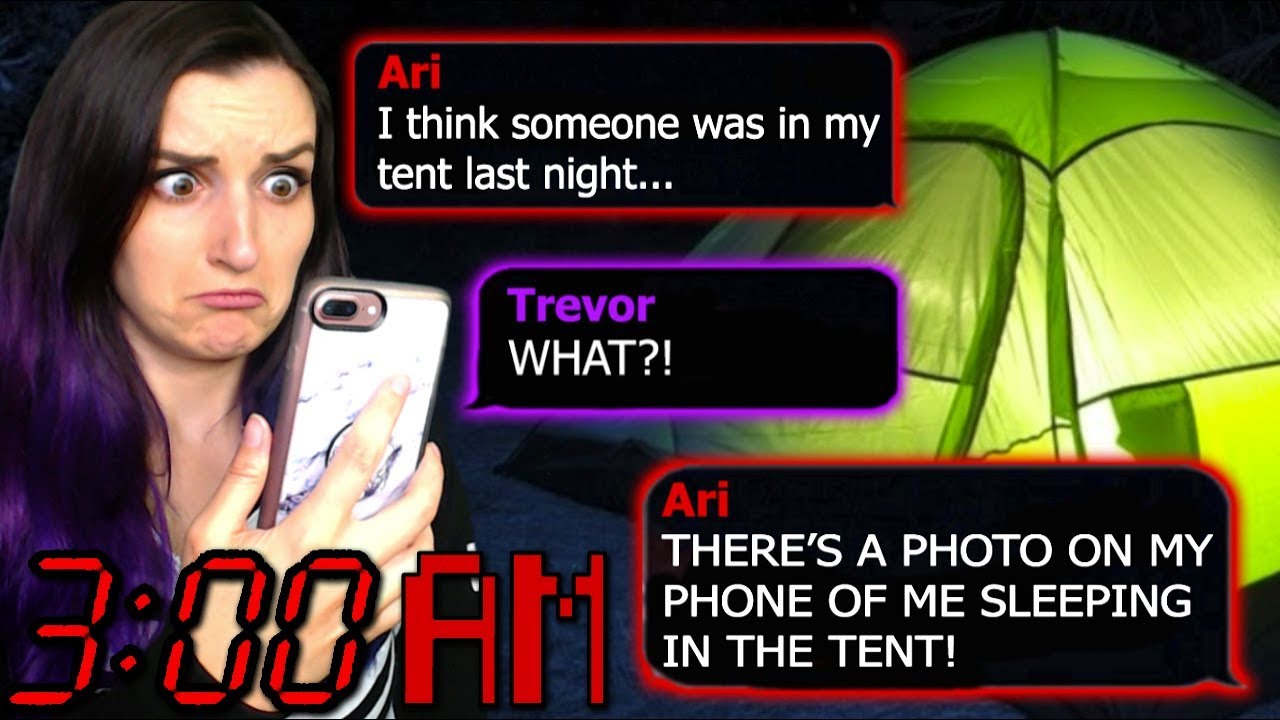 gaming logo Reading Scary Stories ALONE IN A TENT at 3AM