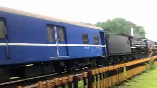 5832B次CT273蒸汽火車吉安站北彎道通過