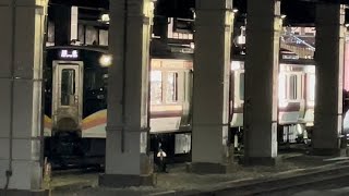 【4K高画質】【E129系A18編成  OM構内試運転】E129系100番台ﾆｲA18編成が大宮駅16番線に到着停車しエンド切り替えするシーン（2023.2.27.14:02）