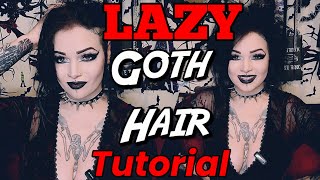 Lazy Goth (80s, Teased) Hair Tutorial!