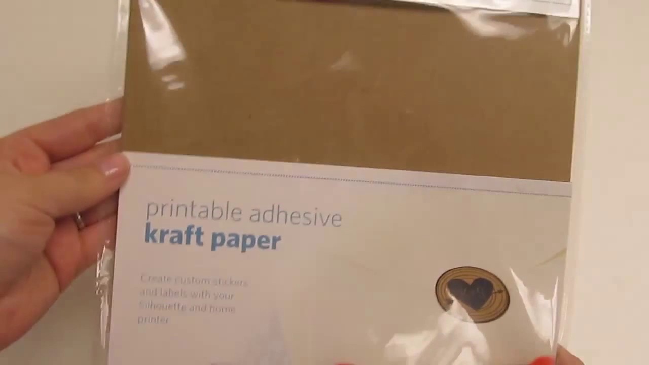 Product Introduction Printable Adhesive Kraft Paper - YouTube