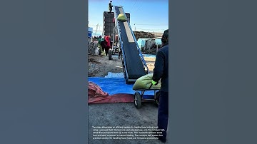 Efficient Bag Loading: Conveyor Belt System in Action