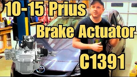 2010-2015 3rd Gen Toyota Prius brake booster and accumulator replacement. brake warning light C1391