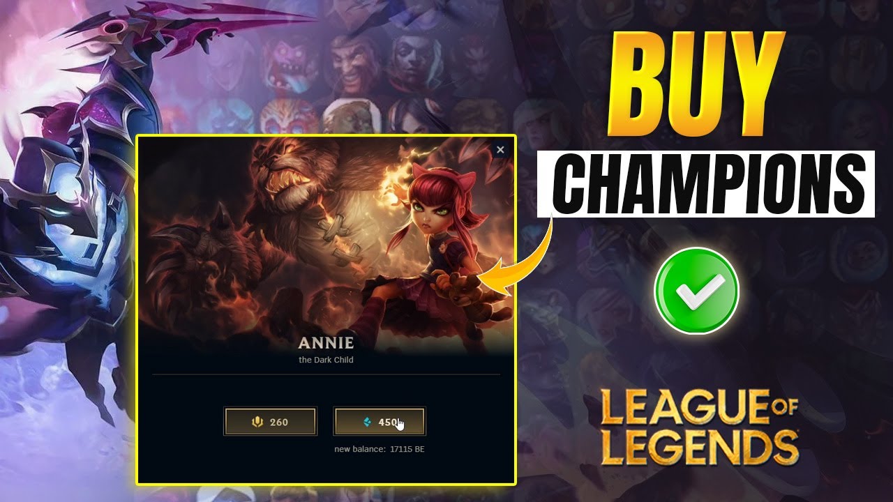 How to Buy Champions on League of Legends PC | League of Legends Hero Purchase Tutorial