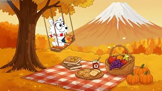 🍂 Snoopy’s Peaceful Pumpkin Porch 🎃 Cozy Autumn Lofi Beats to Study, Read & Relax ☕