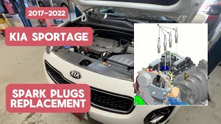 How to Replace Spark plugs DIY on 2017-2022 KIA Sportage Torque Value @WrenchingRyan