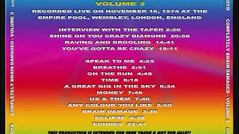 Pink Floyd Empire Theater, Wembley, London, England on November 16, 1974.