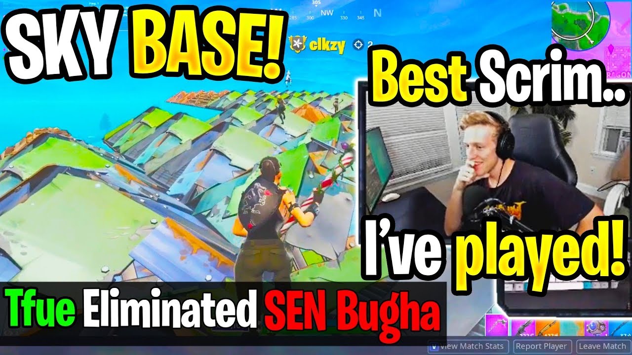 trolling motor battery TFUE TRIO *DESTROY* BUGHA then SPECTATE *FUNNIEST* SKY BASE in PRO SCRIMS! (Fortnite)