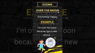 ✅Idioms#overthemoon#EasyEnglish#funlearning#grammar#EnglishForBeginner#vocabularylearning#shortsfeed