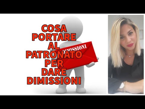 PATRONATO - DOCUMENTI PER LE DIMISSIONI 2022