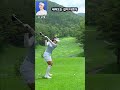 다운스윙 궤도, 눈에 바로 들어온다.
