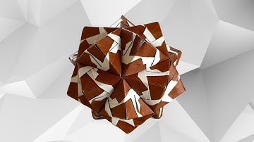 30-Unit Sonobe Unit Variation Modular Origami #modularorigami