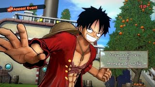 One Piece : Burning Blood - All Characters Single Intro Appeal Events Part 1 English