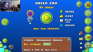 Cook master returns ~ Geometry Dash - Hello Cro By Qalli Coin Get Easy Platformer Demon