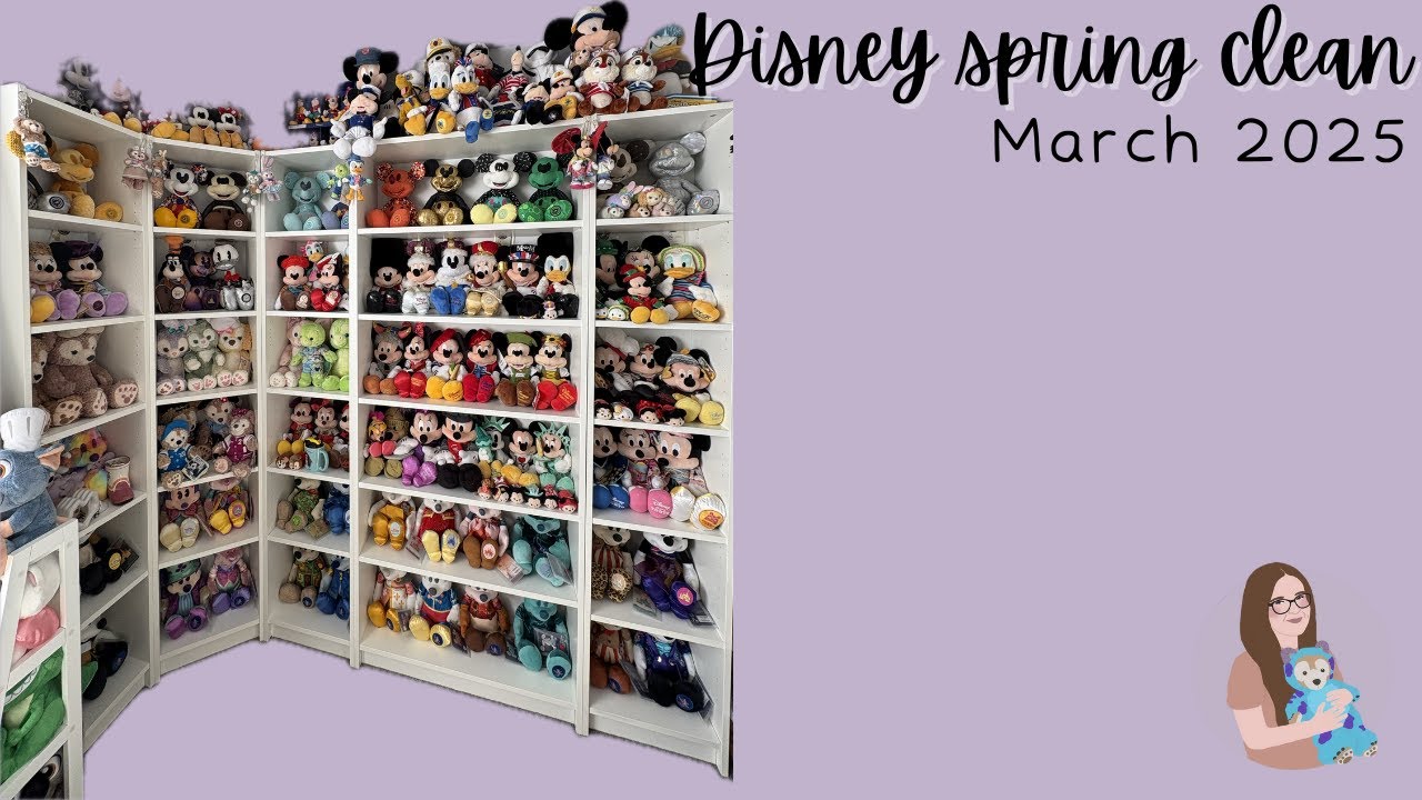 disney spring clean | refresh my disney plush collection with me - YouTube