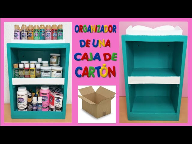 Organizadores con cajas de cartón  Manualidades, Manualidades creativas,  Como hacer organizadores