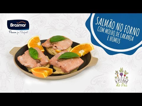 Salmão no Forno em 10 mins | Com Humus de Grão