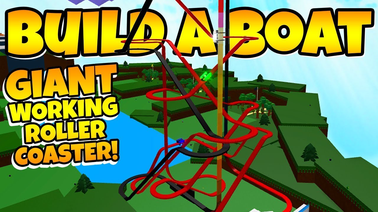 Build a Boat GIANT WORKING ROLLER COASTER!!!
