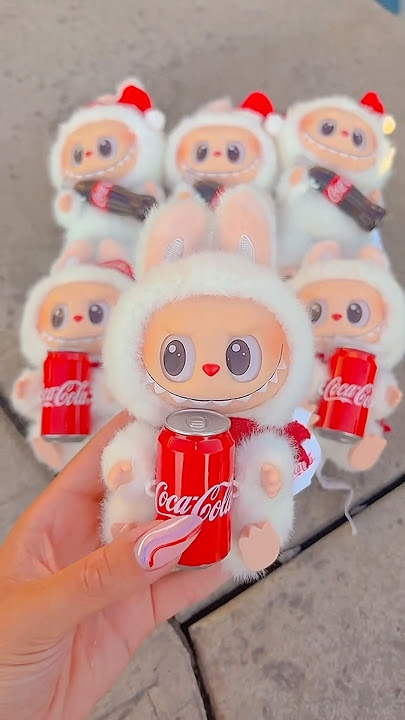 COCA-COLA LABUBU GIVEAWAY 😍 #giveaway #labubu #viral #trend #fun #toys #satisfyingvideo #cocacola