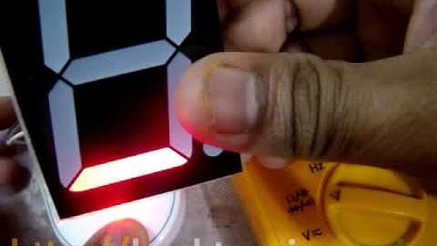 How to Identify the Pins of a Large Seven Segment LED Display