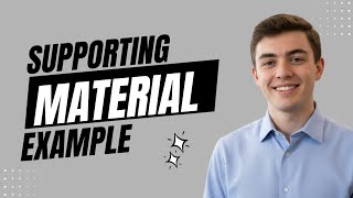 Supporting Material | Extended Example
