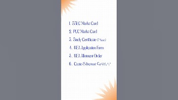 ✅ Full Checklist of Required Documents - KCET 2025 Admissions #kcet2025 #kcetcounselling#shorts#kcet