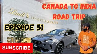 Swiss Chocolate's Padi Bhari | Lindt Factory in ZURICH | ep 51 | Canada to India Road Trip.