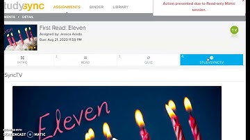 How to Submit an Assignment in StudySync