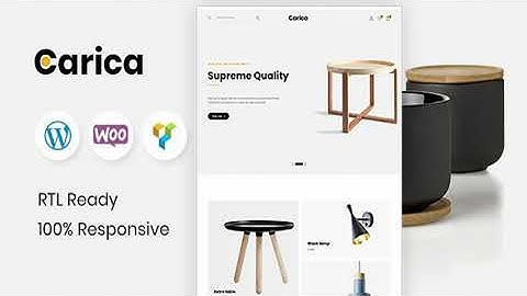 Carica - Furniture Handmade WooCommerce Theme | Themeforest Website Templates and Themes