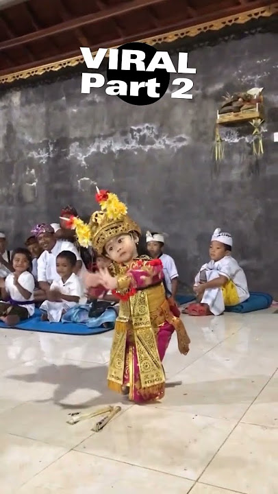 Tari Bali Gadis Kecil imut lucu Gemesin Banget Part 2