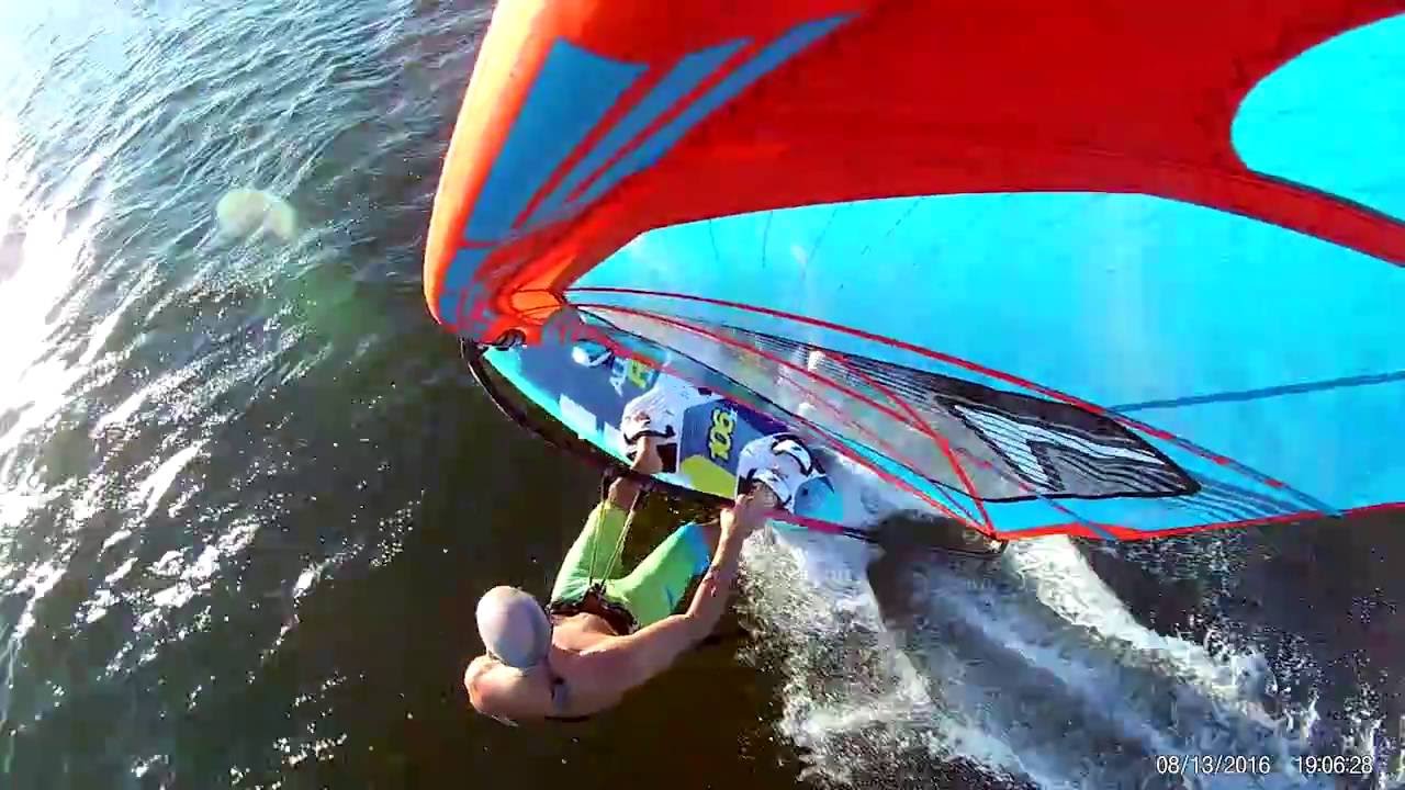 Cape Hatteras Windsurfing in August, Hatteras Weed fin