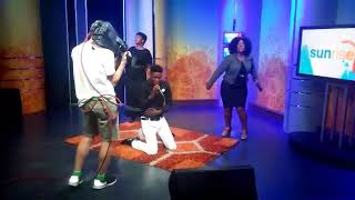 Luyanda Ramatswi Performing at ETV Sunrise