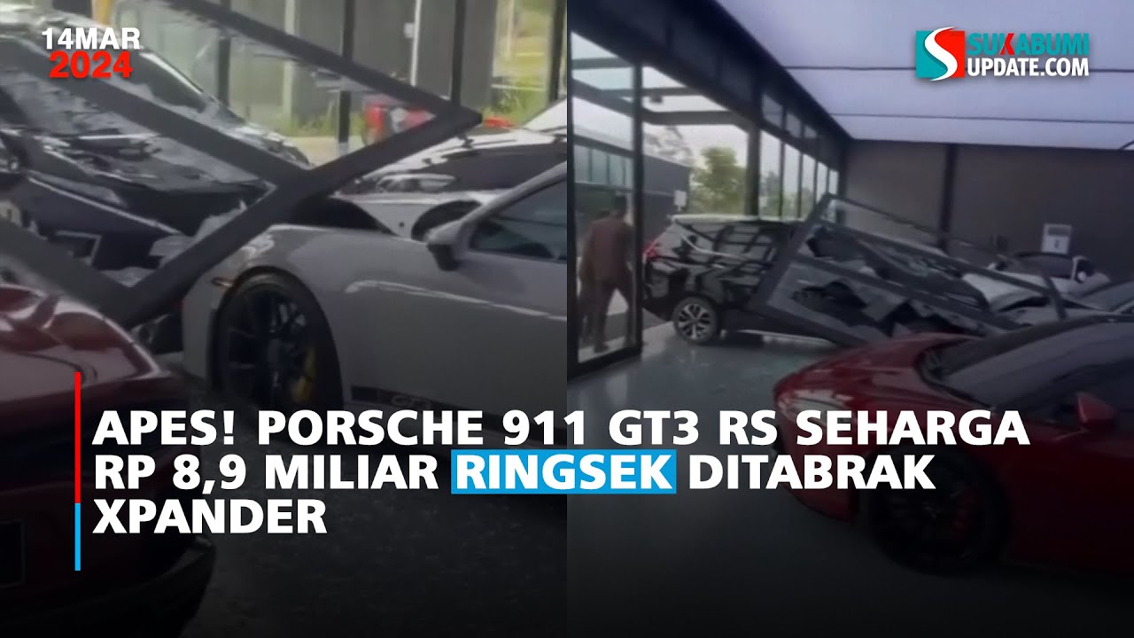 Apes! Porsche 911 GT3 RS Seharga Rp 8,9 Miliar Ringsek Ditabrak Xpander