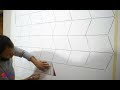 اصنع بنفسك ديكور خداع بصري ثري دي، طريقة سهلة جدا optical illusion 3d wall design