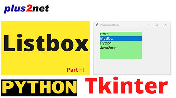 Tkinter Listbox widget to show options for user selection