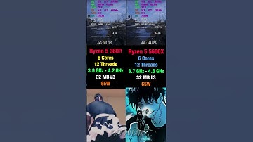 R5 3600 vs R5 5600X - Should You Upgrade? #pcgaming #benchmark #amd