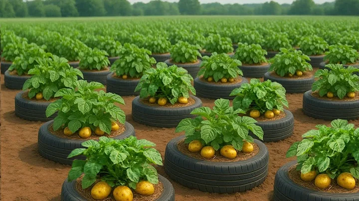 Old tires Don't throw them away! Grow potatoes this way! thumbnail