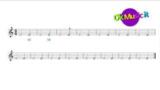 1 - Le note musicali - Apprendiamo la nota MI - SubitoMusica - okMusic.it